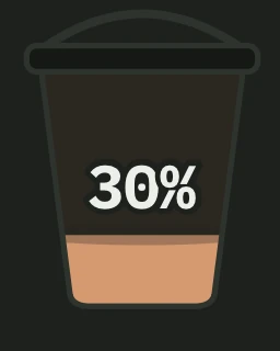 The Taxes bucket, filled to 30% of a month&rsquo;s income.